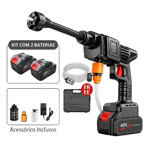 Pistola Lava Jato de alta pressão portátil.