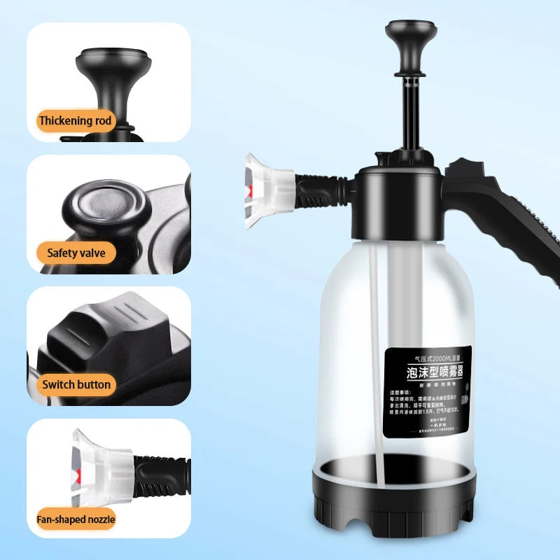 Snow Foam 2L Pulverizador Manual de Espuma para Lavagem Automotiva